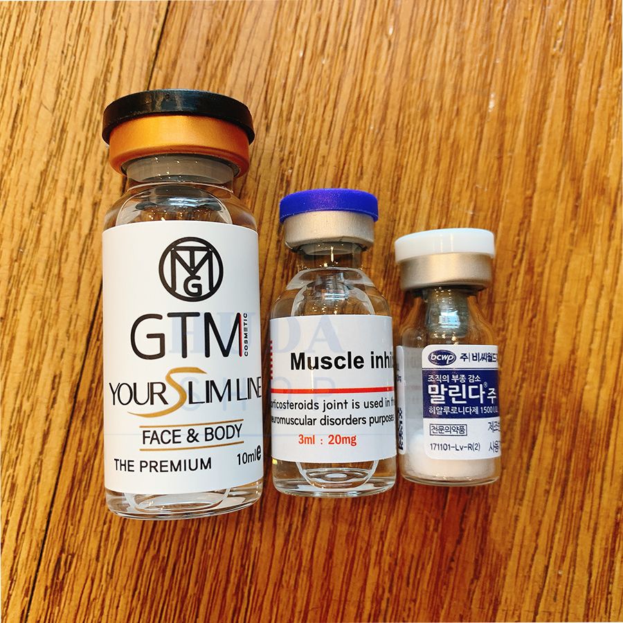 Combo tan mỡ giảm béo GTM Your slim line 5 x 10ml Gold Cell, Muscle, Malinda