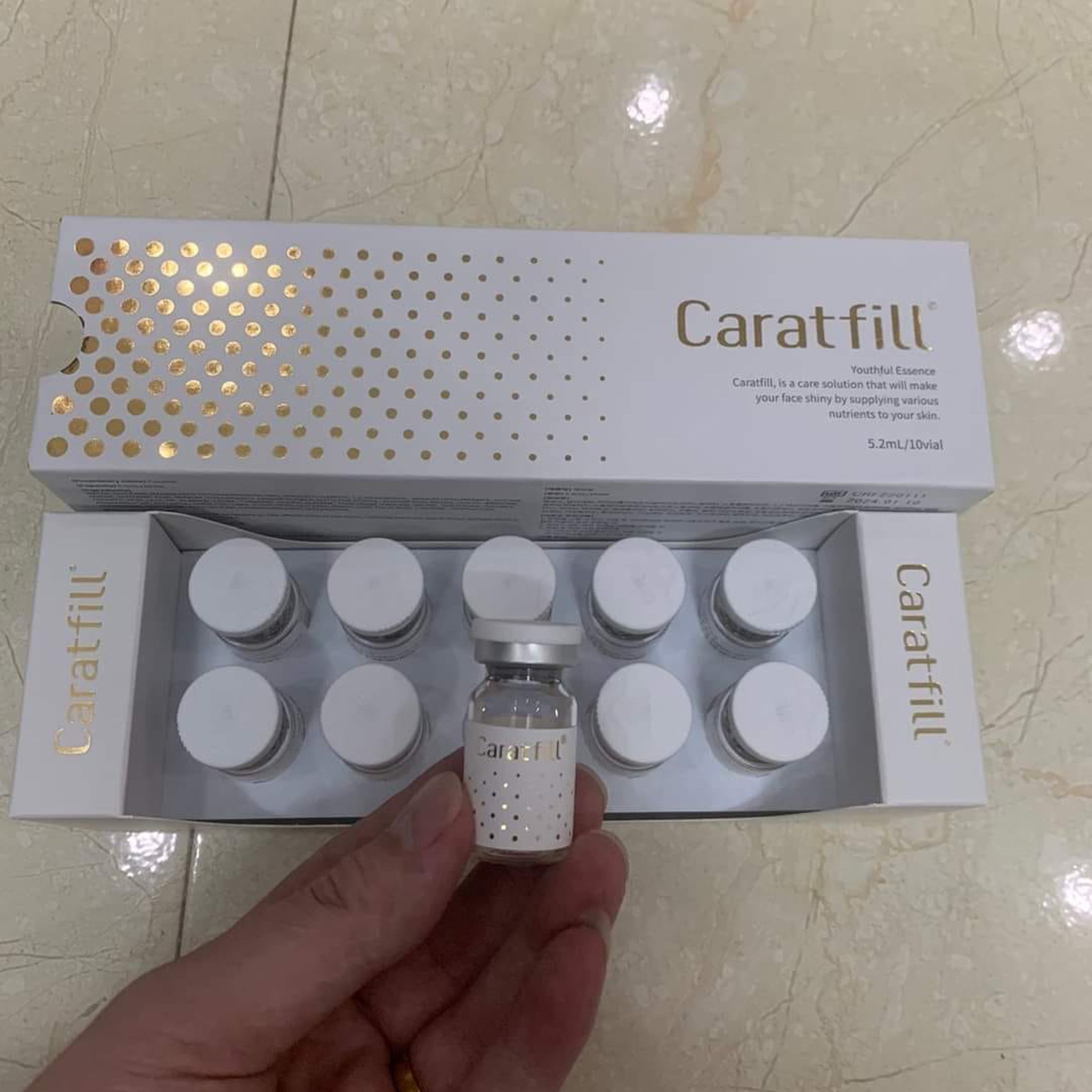 Tinh chất căng bóng Trẻ Hóa Caratfill từ DNA cá hồi