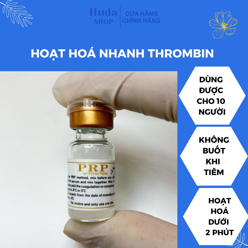 Dung dịch hoạt hoá Thrombin dùng cho PRP lọ 4ml dùng cho 10 người