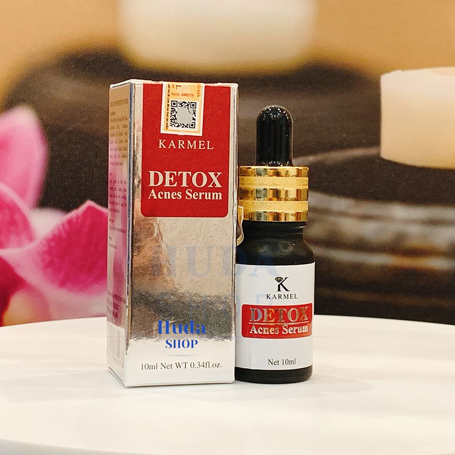 Serum Mụn Detox Acnes Karmel 10ml giải quyết mụn ẩn, đầu đen; da nhiễm corticoid