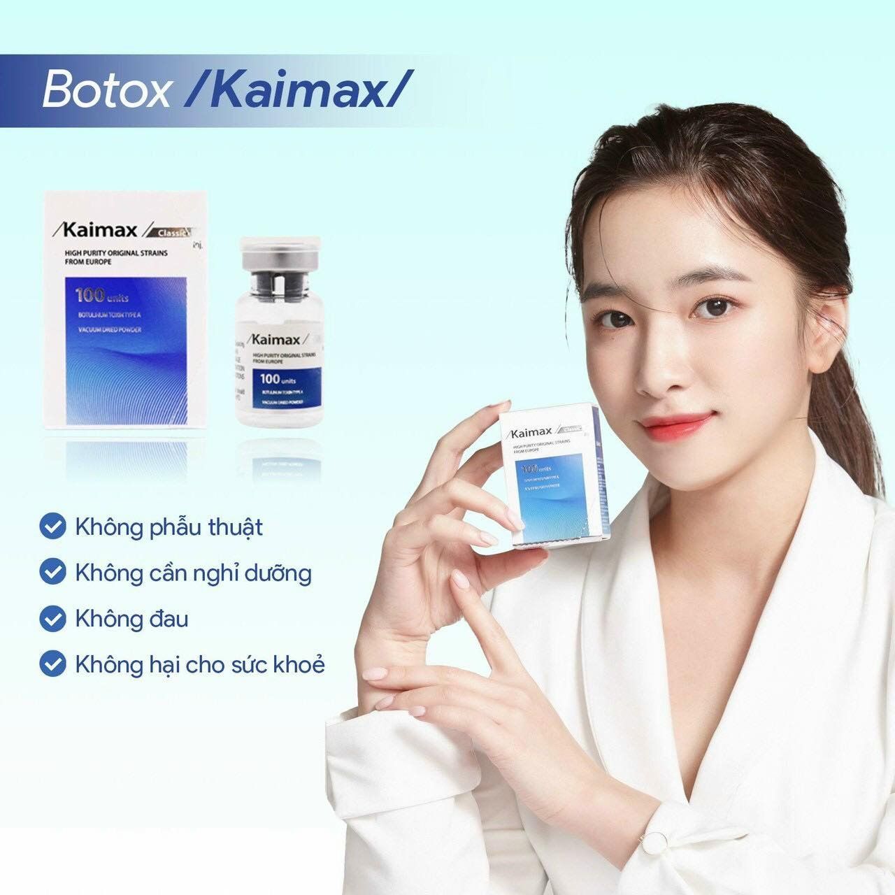 Botox Kaimax 100 xoá nhăn, thon gọn hàm