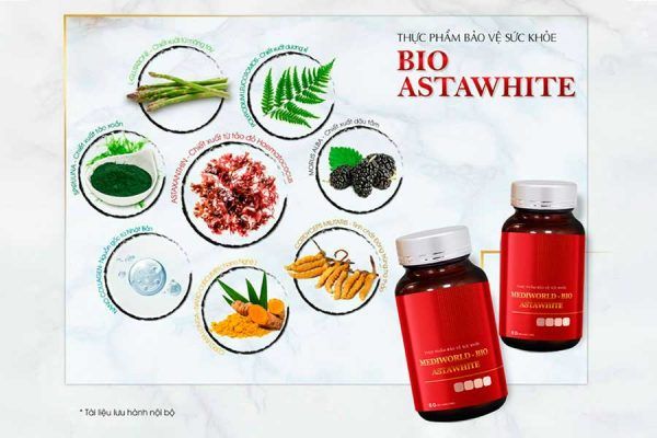 Viên uống hỗ trợ sáng da, mờ nám Mediworld - Bio Astawhite