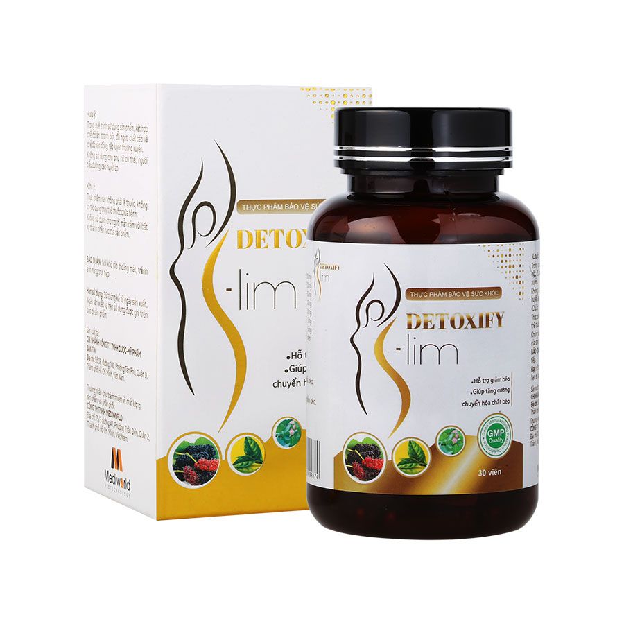 Viên uống giảm mỡ Mediworld Detoxify Slim 30 viên