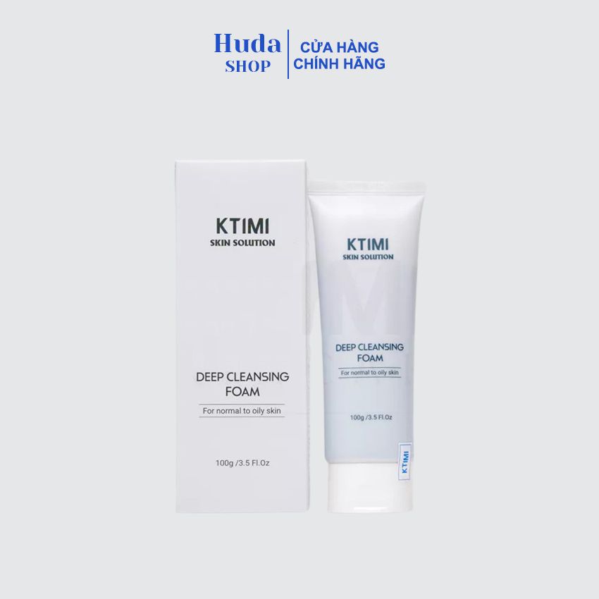 Sữa rửa mặt dịu nhẹ cho da nhờn mụn KTIMI Deep Cleansing Foam