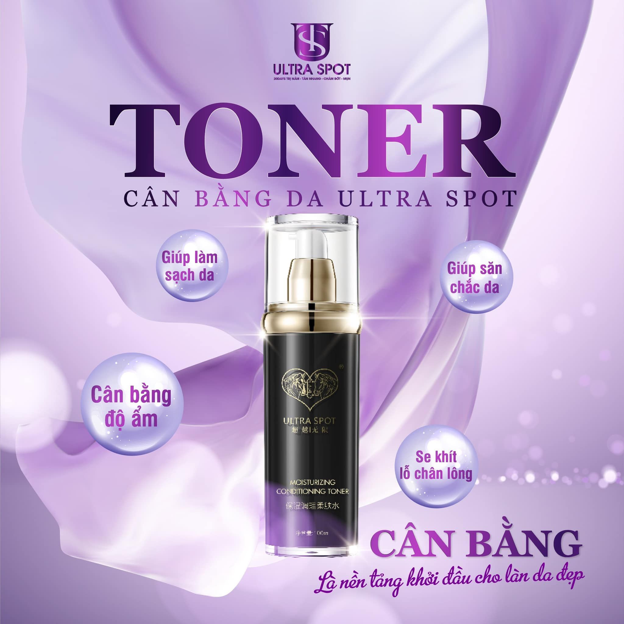 Toner cân bằng da Mộc Liên Hoa Ultra Spot chính hãng 100ml