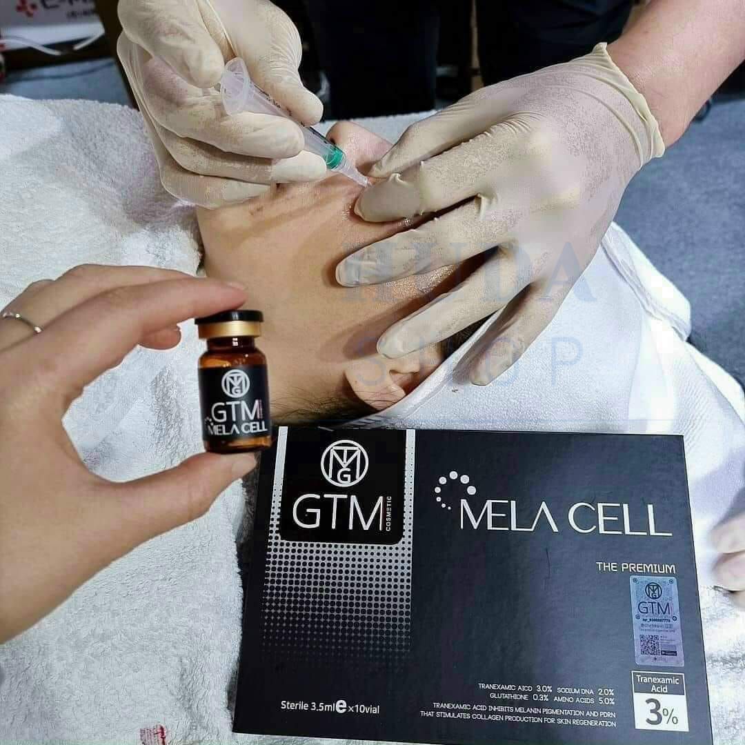 Tinh chất mờ nám GTM Melacell 10 x 3.5ml Gold Cell