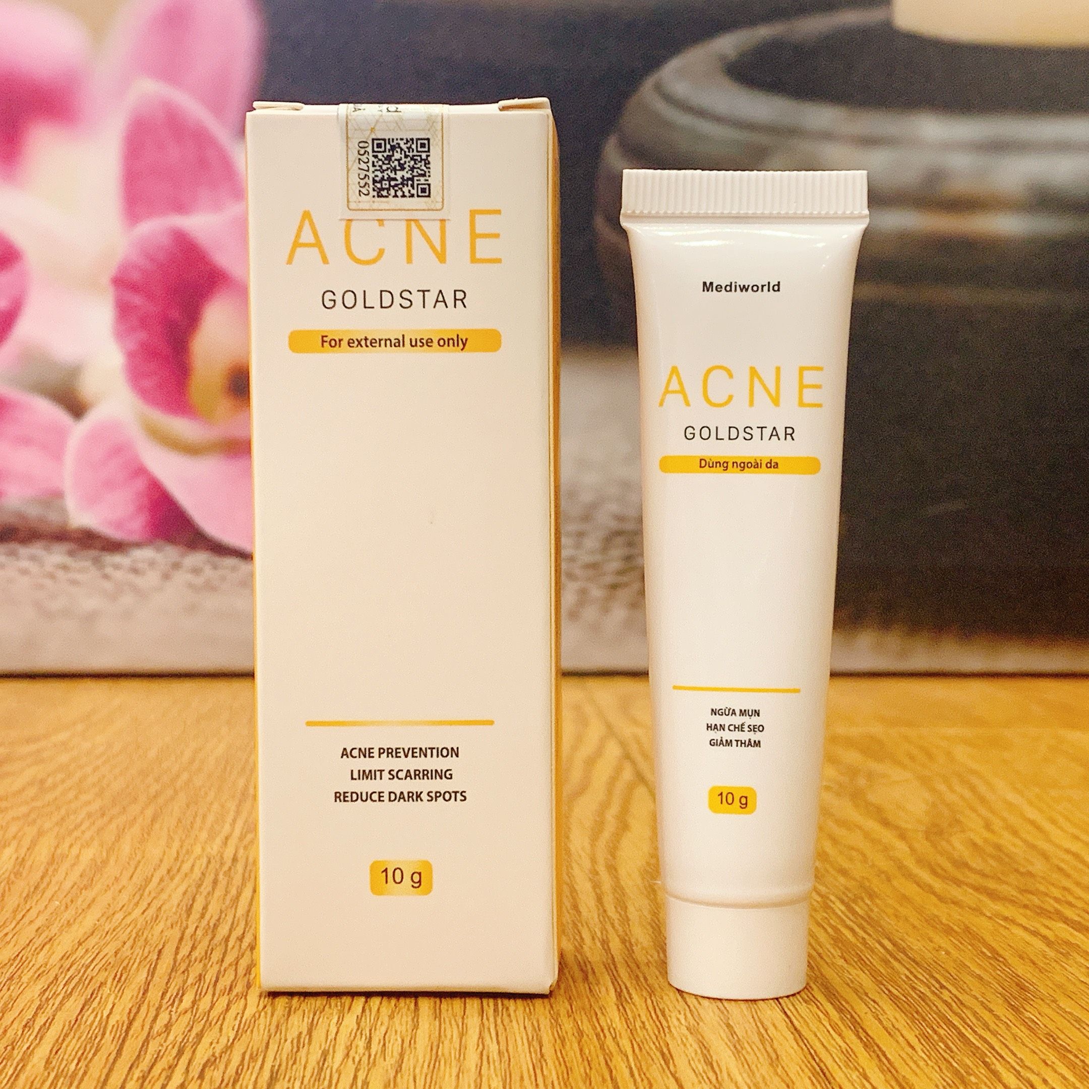 Kem Trị Mụn Mediworld Acne Goldstar hỗ trợ chăm sóc và xử lý các loại mụn