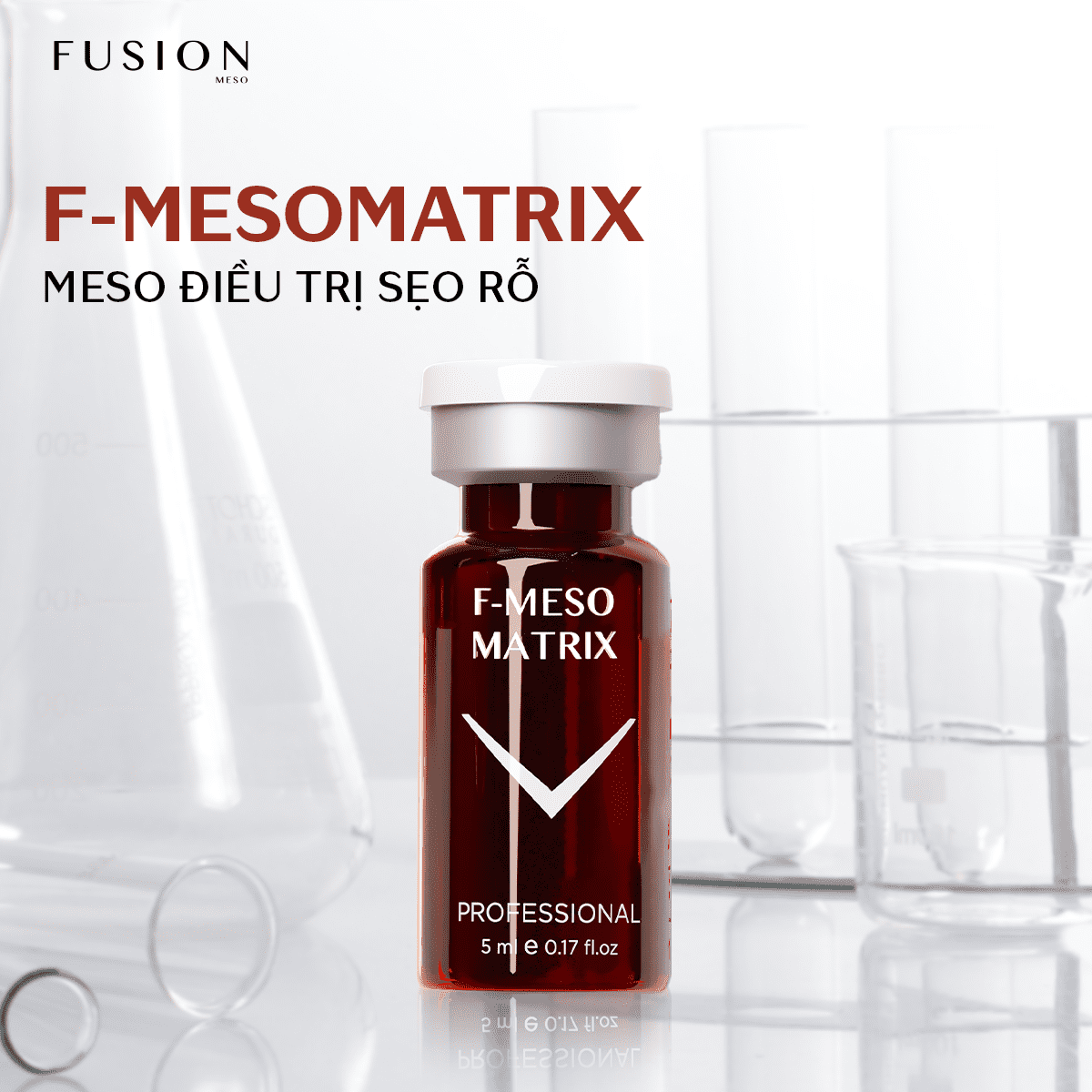 Tinh chất Fusion F-Meso Matrix điều trị đầy sẹo lõm, sẹo rỗ