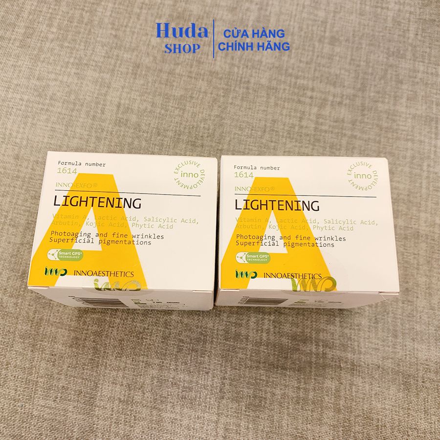 Peel trị mụn ẩn, đầu đen trẻ hóa da Lightening innoaesthetics