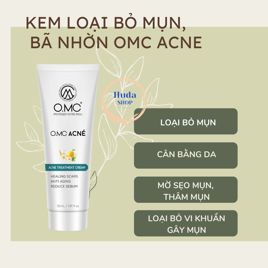 Kem ngừa mụn, mờ thâm OMC ACNE 30ml