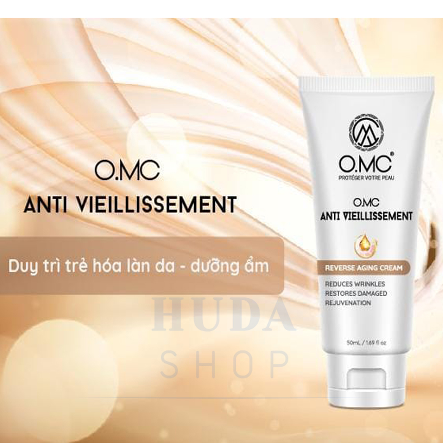 Kem giữ ẩm, dưỡng ẩm căng mịn da OMC Anti Vieillissement 50ml