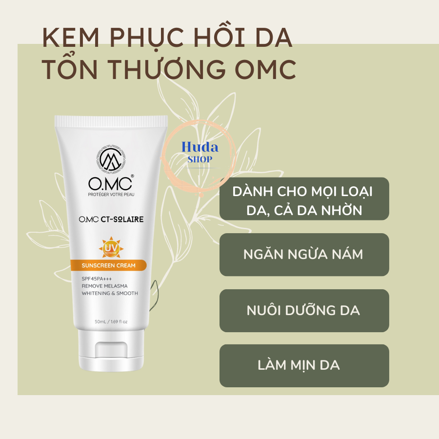 Kem chống nắng OMC CT-SOLAIRE SPF 45 PA+++ 50ml