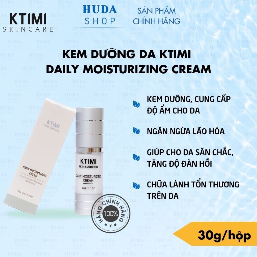 Kem dưỡng ẩm phục hồi da KTIMI Daily Moisturizing Cream