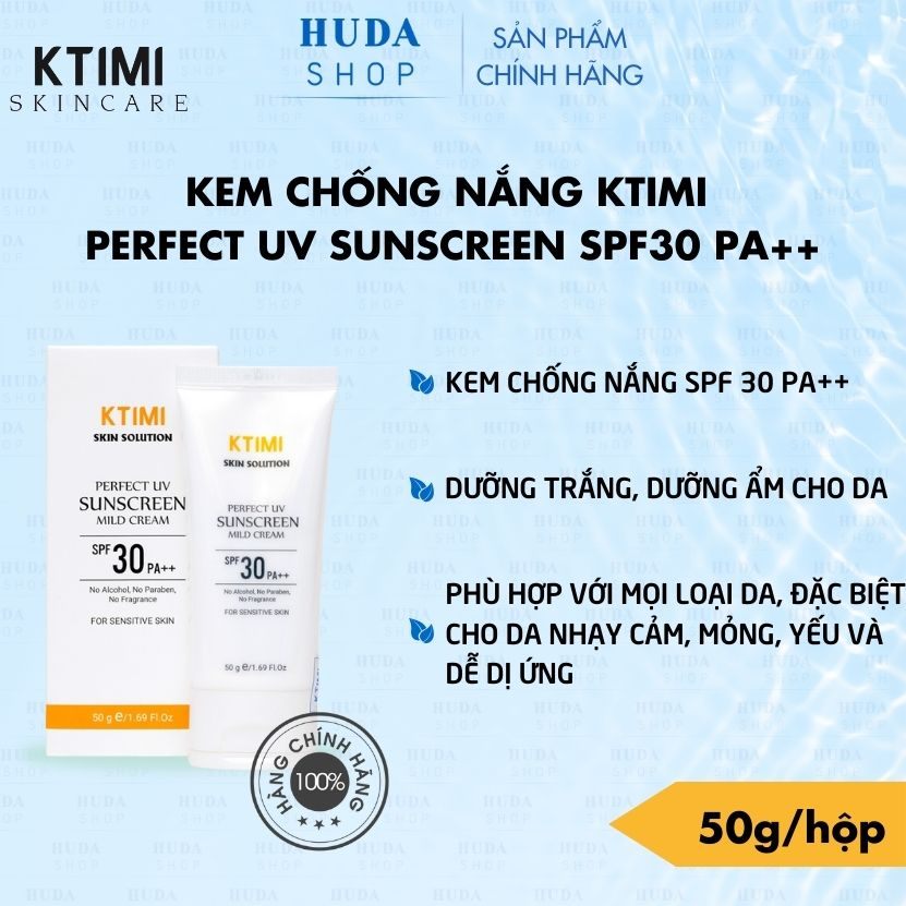 Kem chống nắng KTIMI Perfect UV Sunscreen SPF30 PA++