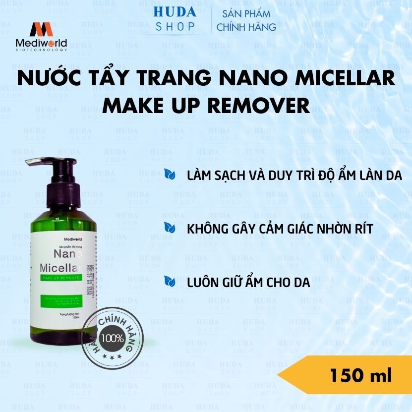 Nước tẩy trang Mediworld - NANO MICELLAR MAKE UP REMOVER