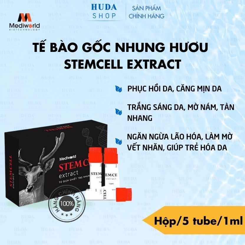 Tế bào gốc Mediworld Nhung Hươu STEMCELL EXTRACT - 1 Hộp