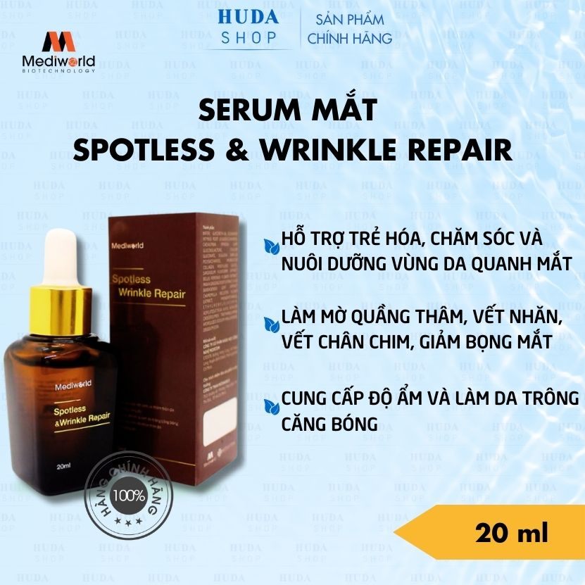 Serum Mediworld Spotless & Wrinkle Repair trẻ hóa xoá nhăn mờ thâm mắt