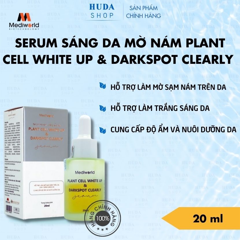 Serum sáng da mờ thâm nám Plant Cell White Up & Darkspot Clearly