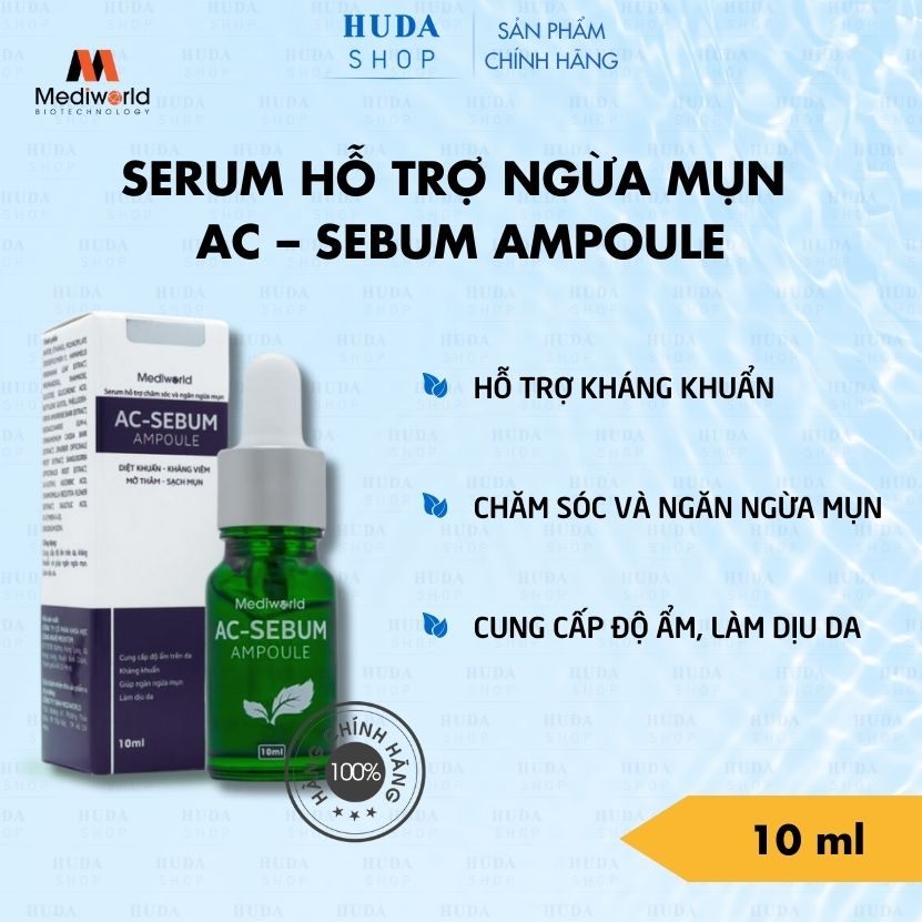 Serum chăm sóc ngăn ngừa mụn Mediworld AC-SEBUM AMPOULE 10ml