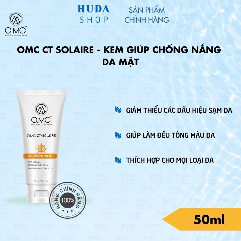 Kem chống nắng OMC CT-SOLAIRE SPF 45 PA+++ 50ml