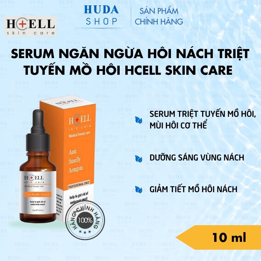 Serum ngăn ngừa hôi nách Hcell Skin Care 10ml tuyến Mồ Hôi, Mùi Hôi cơ thể