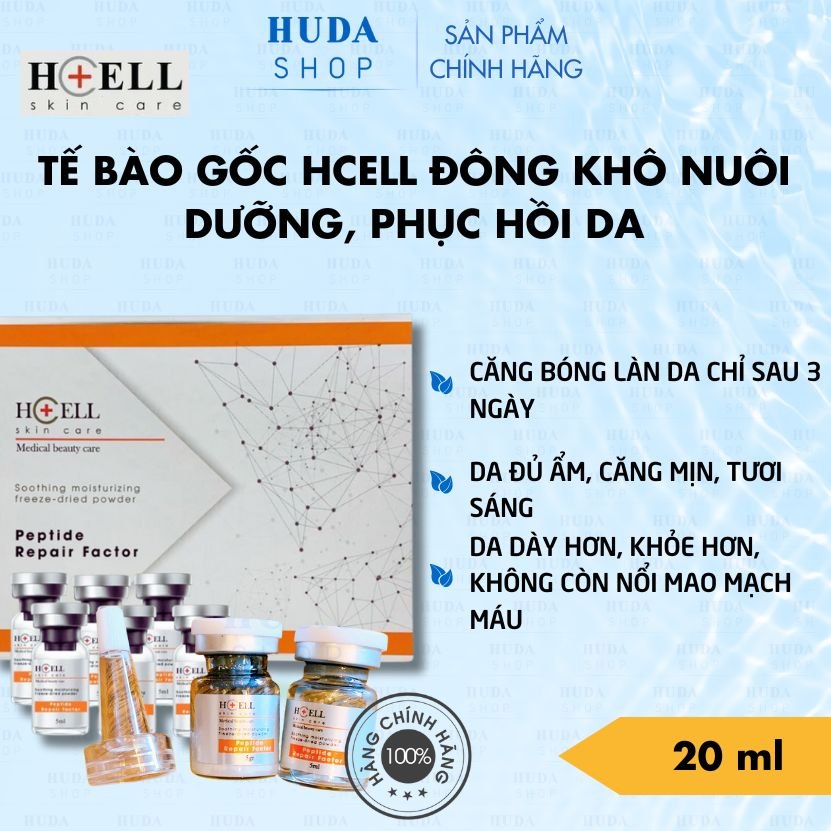 Tế Bào Gốc Hcell Đông Khô Peptide Repair Factor nuôi dưỡng, tái tạo phục hồi da