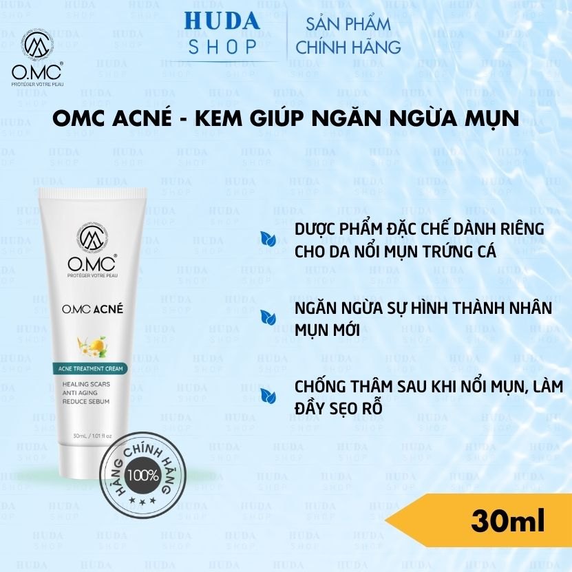 Kem ngừa mụn, mờ thâm OMC ACNE 30ml