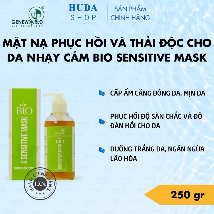 Mặt nạ thải độc cho da Bio Sensitive Mask Genworld 80gram - 250gram