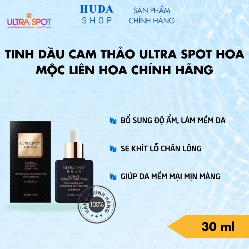 Tinh dầu cam thảo Ultra Spot Hoa Mộc Liên Hoa chính hãng