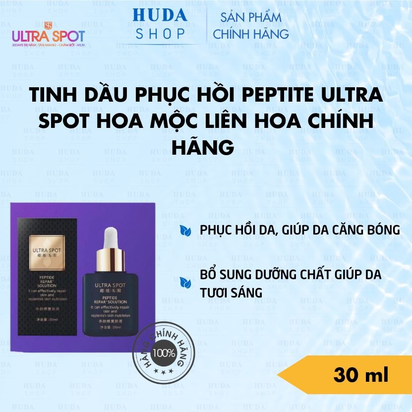 Tinh dầu phục hồi Peptite Ultra Spot Hoa Mộc Liên Hoa chính hãng 30ml