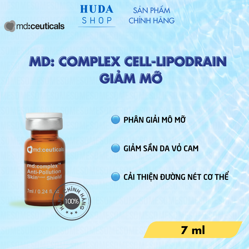 Tiêm giảm mỡ Md:Complex Cell-Lipodrain MD: Ceuticals 7ml