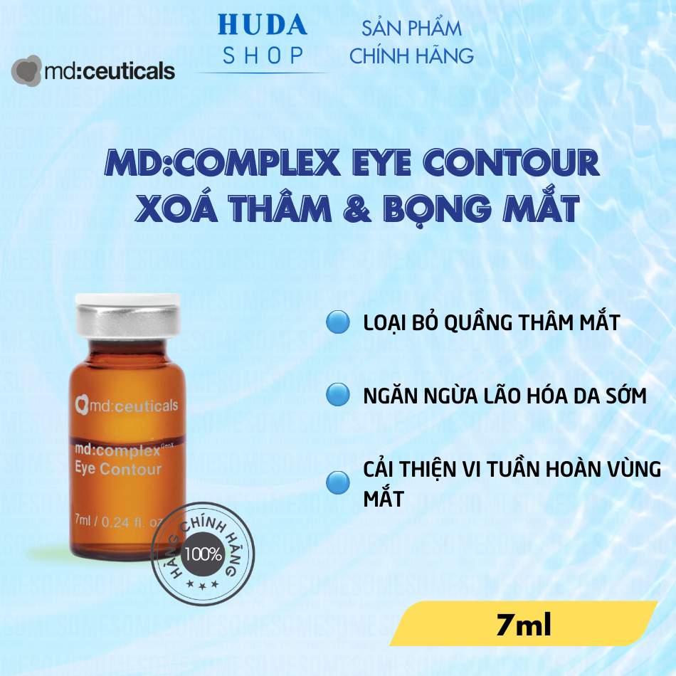 Meso xóa quầng thâm & Túi mỡ mắt Md:Complex Eye Contour MD: Ceuticals 7ml