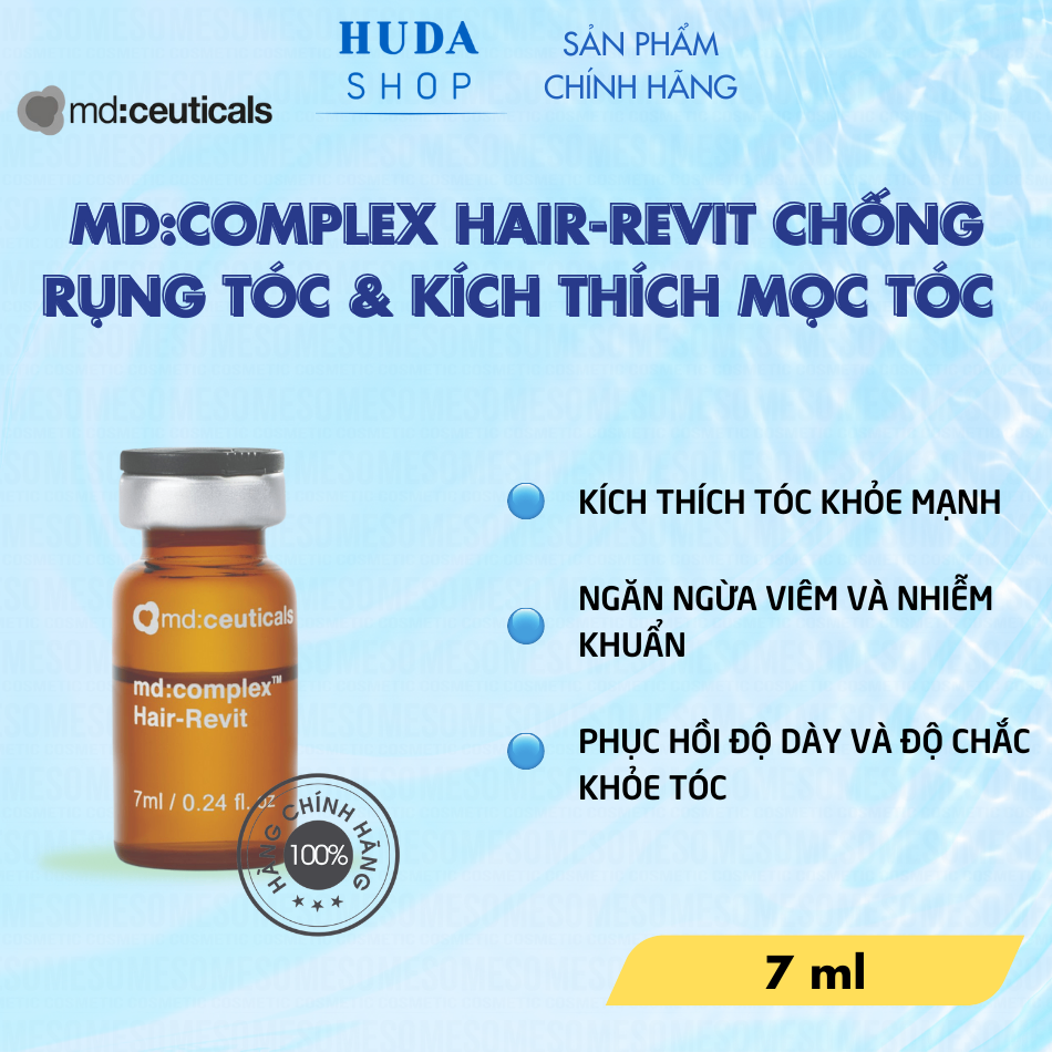 Meso chống rụng tóc & Kích thích mọc tóc Md:Complex Hair-Revit MD: Ceuticals 7ml