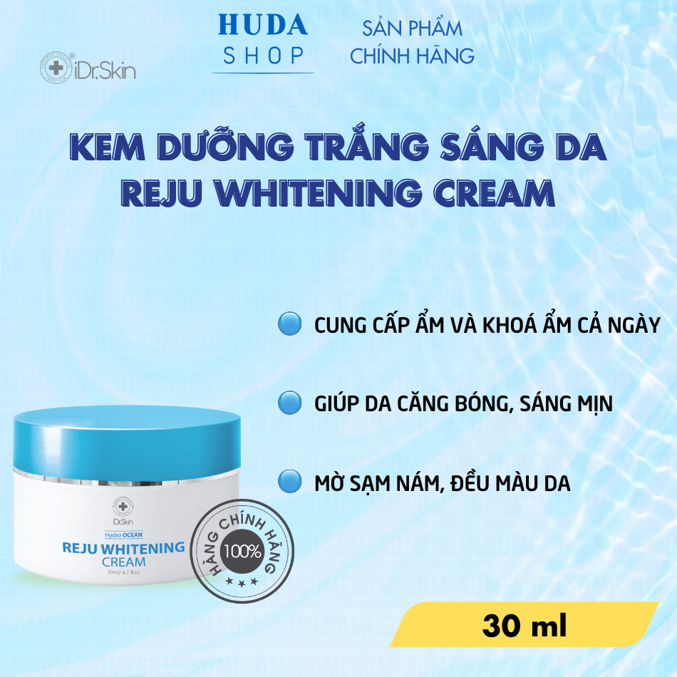 Kem dưỡng trắng sáng da Idr.Skin REJU WHITENING CREAM