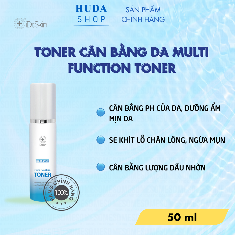 Toner cân bằng da cấp ẩm Idr.Skin Multi Function Toner 30ml