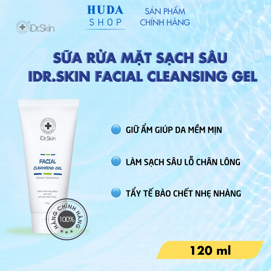 Sữa rửa mặt loại bỏ dầu Idr.Skin Facial Cleansing Gel