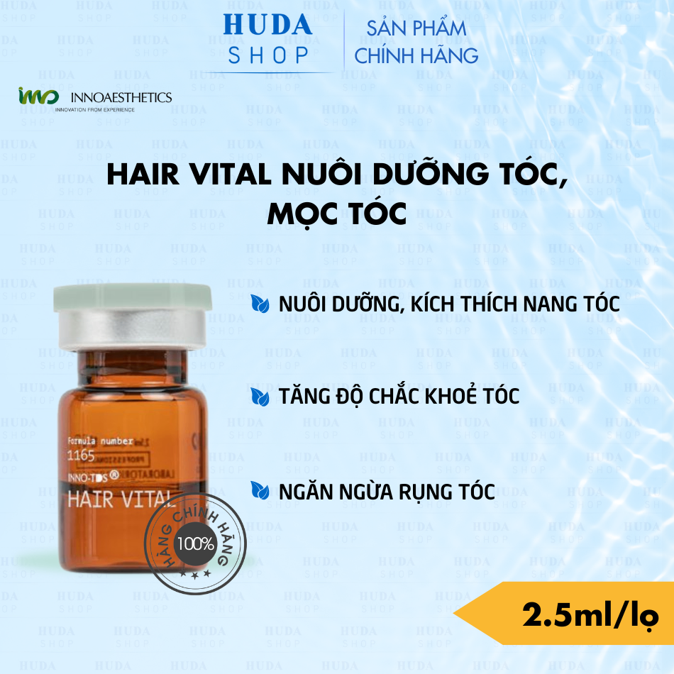 Meso Innoathestics HAIR VITAL hoạt chất nuôi dưỡng giúp tóc bóng, mọc tóc