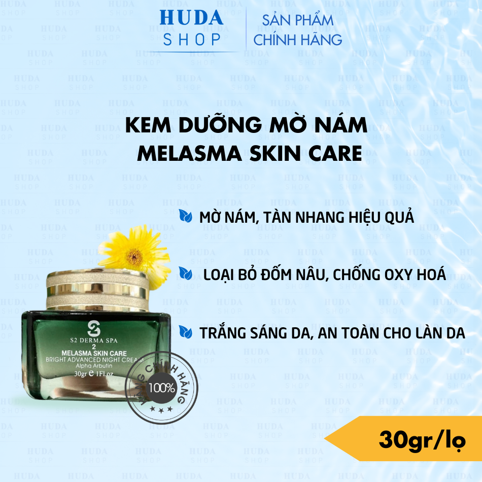 Kem Sáng Da Mờ Nám Đêm Số 2 S2 Derma Spa Skin Recovery