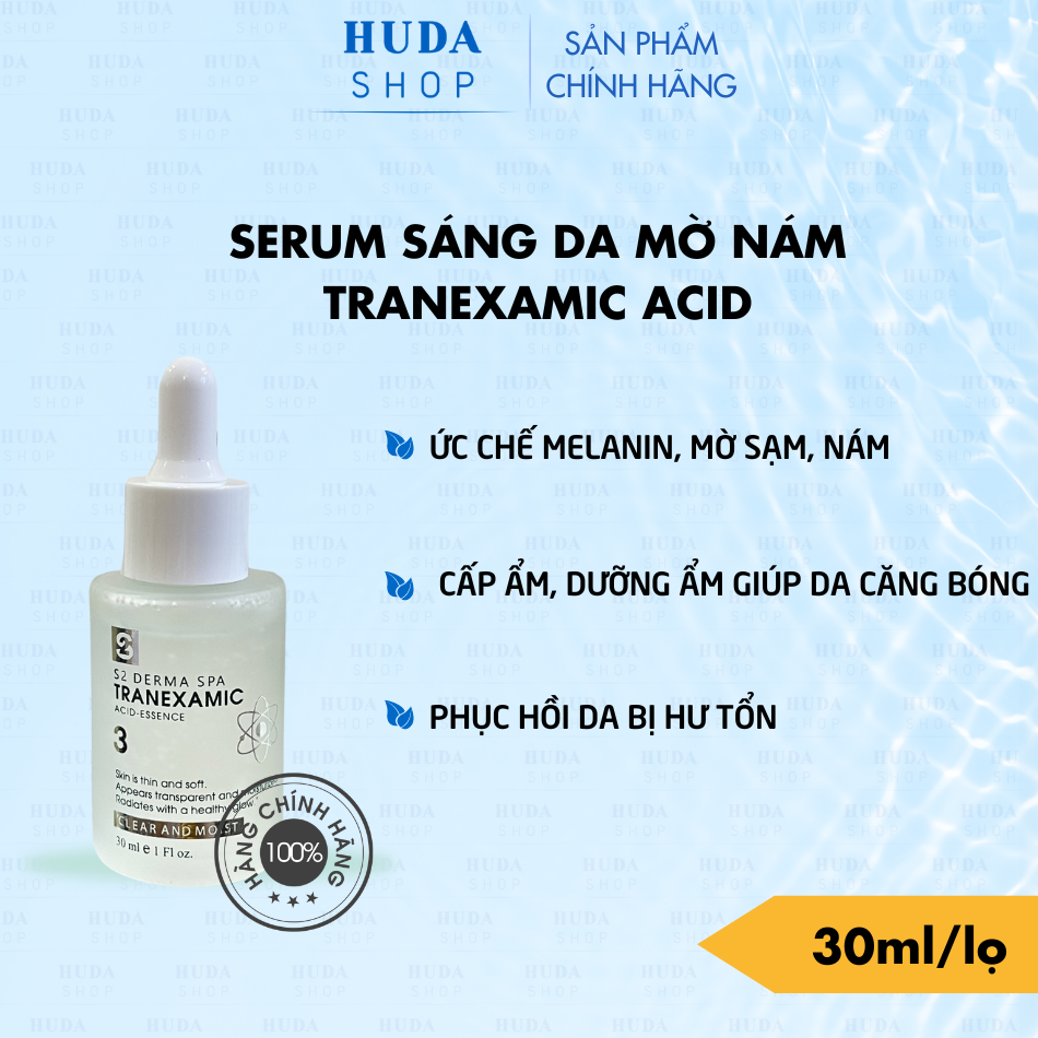 Serum Trắng Sáng Da S2 Derma Spa Tranexamic