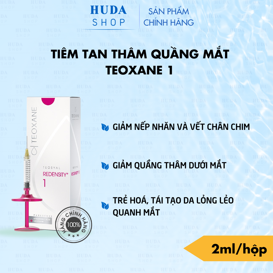 Tiêm Tan Thâm Quầng Mắt Teoxane Redensity 1 Thụy Sĩ