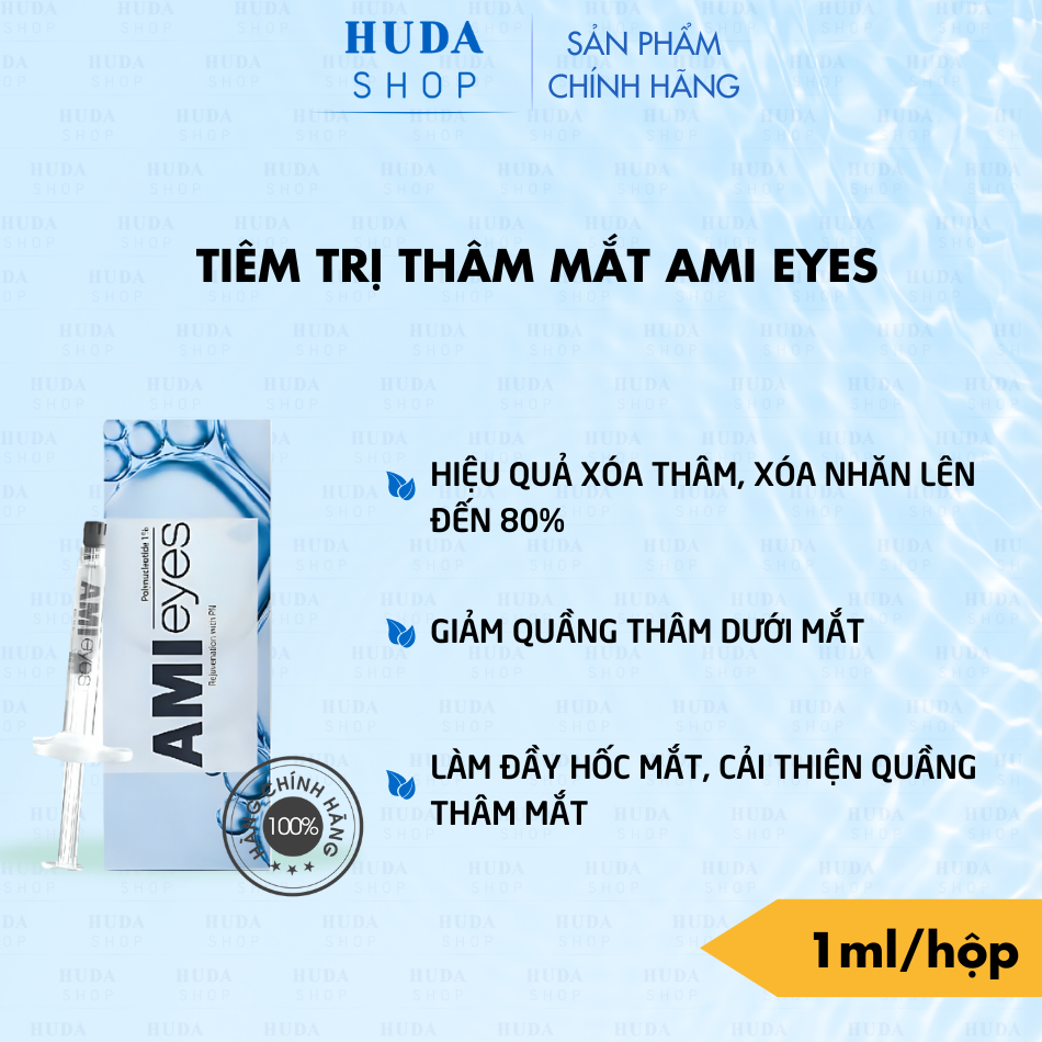 Filler tiêm thầm quầng mắt Ami Eyes Hàn Quốc Hàng Chính Hãng