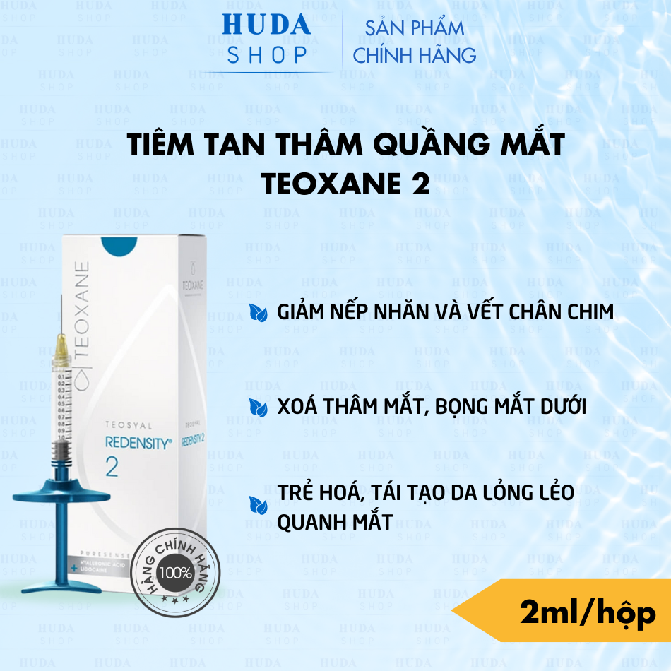 Tiêm khử thâm quầng mắt Teoxane redensity 2