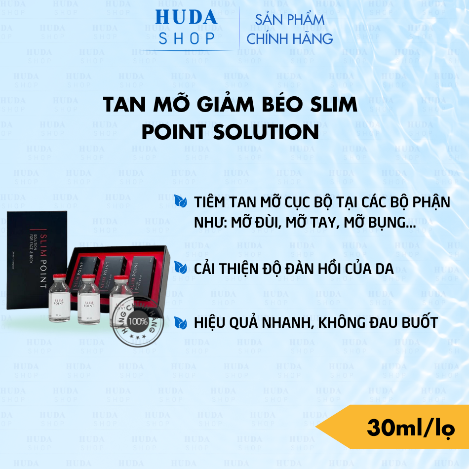 Tinh chất đốt mỡ giảm béo Slim Point Hộp 3 lọ