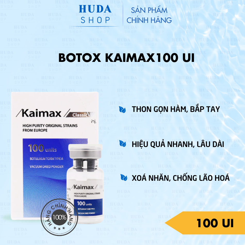 Botox Kaimax 100 xoá nhăn, thon gọn hàm