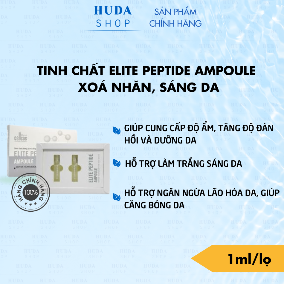 Tinh chất Peptite phục hồi xoá nhăn Elite peptite ampoule cellos Mediworld