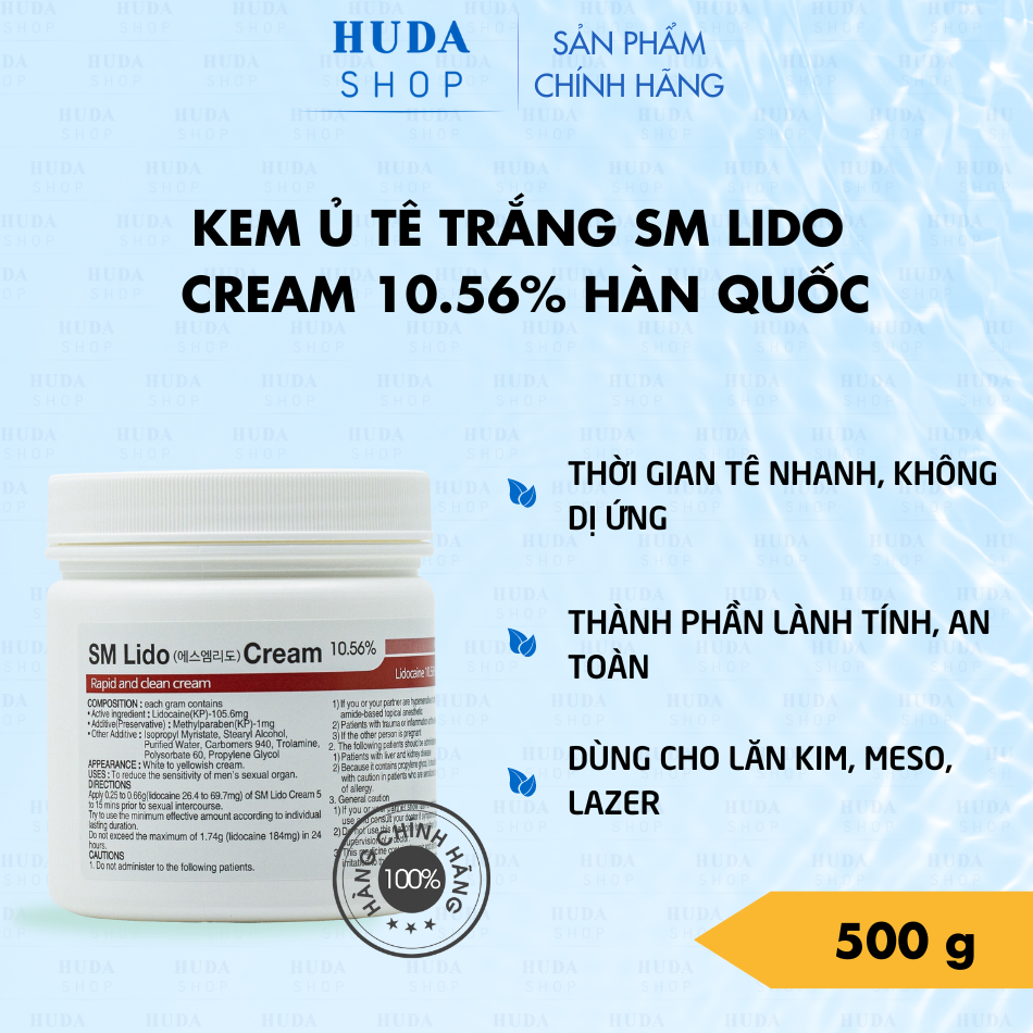 Kem ủ tê SM Lido Cream chuẩn Hàn Quốc