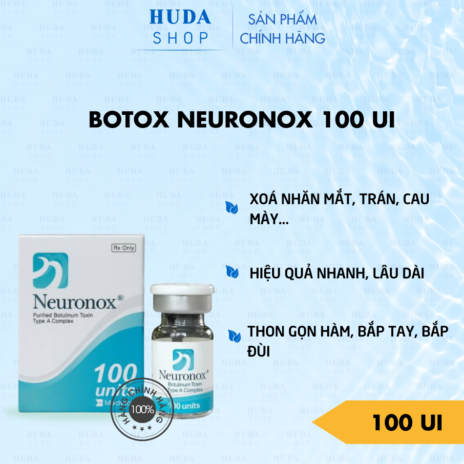 Botox Neuronox 100 Unit - Tiêm xóa nhăn thon gọn hàm bắp tay chân