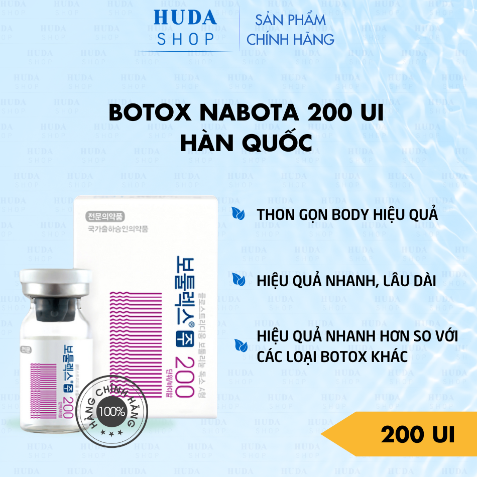 Botox Botulium Toxin Type A Botulax 200 Units xoá nhăn, thon gọn cơ