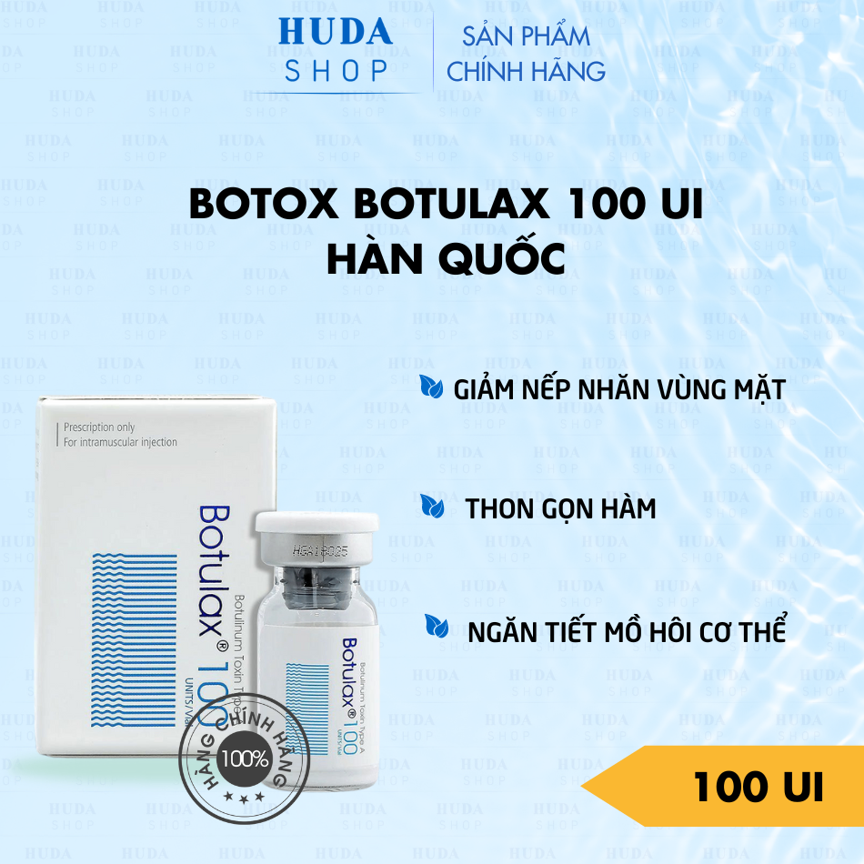 Botox Botulax 100 xoá nhăn, thon gọn hàm