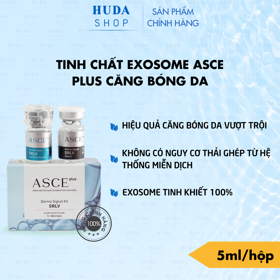 Cấy căng bóng Exosome Asce Hàn Quốc - Tinh chất căng bóng da tế bào gốc